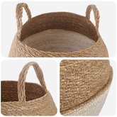 Doniczka z uchwytami 2 pcs Biały ? 32 x 32 cm 100% Trawa morska