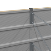 Donica Kość słoniowa 240 x 40 x 45 cm Stal