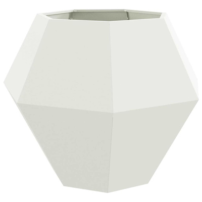 Donica Biały 100 x 100 x 80 cm Stal