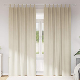 Zasłony zaciemniające 2 pcs Kremowy 140 x 260 cm Aksamit