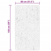 vidaXL Dywan HUARTE z krótkim włosiem, czarny, 80x150 cm