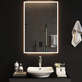 vidaXL Lustro łazienkowe z LED, 60x90 cm