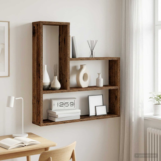 Półka ścienna Stare drewno 60 x 11 x 60 cm Drewno inżynieryjne