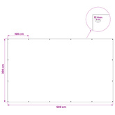 Plandeka z oczkami jasnoszary 3 x 5 m 180 gsm PE