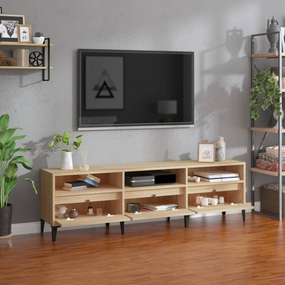 vidaXL Szafka pod TV, dąb sonoma, 150x30x44,5 cm