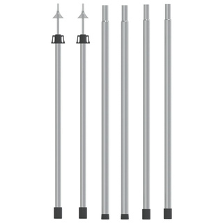 Teleskopowe słupki do tarpa, dł. 102-260 cm, 2 szt., aluminium