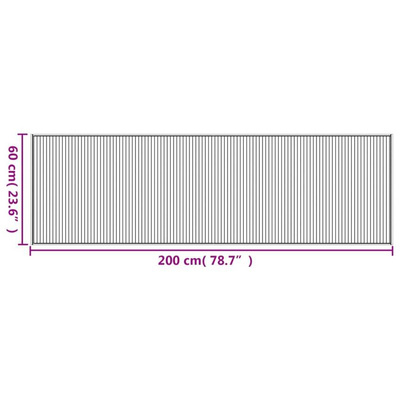 vidaXL Dywan prostokątny, jasny naturalny, 60x200 cm, bambusowy
