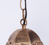 Lampa ogrodowa wisząca K-5006H CZARNY/ZŁOTY z serii LOZANA