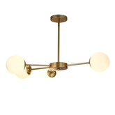 Lampa sufitowa mosiądz/biała 4xG9 MATI 34-01566