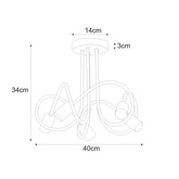 Lampa sufitowa K-4517 z serii MALVA KAJA