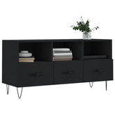 vidaXL Szafka pod TV, czarna, 102x36x50 cm, materiał drewnopochodny model standard