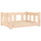Legowisko dla psa, 65,5x50,5x28 cm, lite drewno sosnowe vidaXL