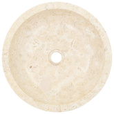 40 x 12 cm, marmurowa, kremowa Umywalka,