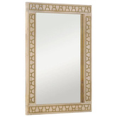 vidaXL Lustro łazienkowe, 50x70x2,5 cm, lite drewno mango i szkło