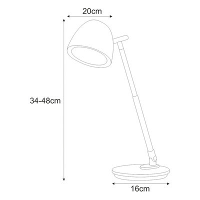 Lampka biurkowa K-BL1528 BIAŁY z serii LOLEK