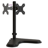 na monitor, czarny, stalowy, VESA 75/100 mm Stojak