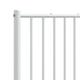 Metalowe wymienne wezgłowie, białe, 120 cm