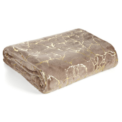 Koc Glamo beżowy 150x200