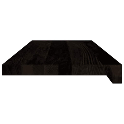 Stopnie schodowe 12 szt. brązowoczarne 70x25x2 cm lite drewno dębowe