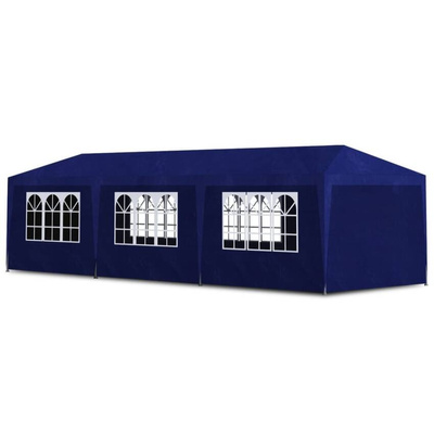 vidaXL Namiot imprezowy, 3 x 9 m, niebieski