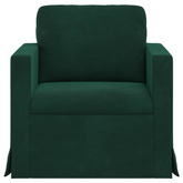 Sofa Ciemna zieleń 78 x 78 x 80 cm Aksamit