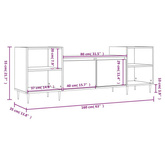 vidaXL Szafka pod TV, biała, 80x36x50 cm, materiał drewnopochodny wariant 14