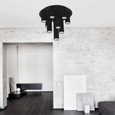 Lampa sufitowa K-4402 z serii MILE BLACK KAJA