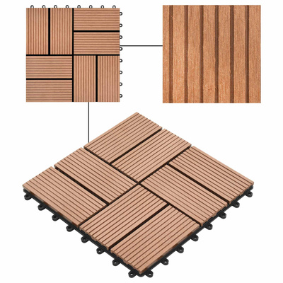 Płytka Tarasowa 11 pcs brązowy 30 x 30 cm
