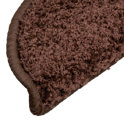 Maty na schody 10 szt. 56x17x3 cm Brązowe półokrągłe