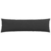 Poduszki na sofę 2 pcs Czarny 145 x 40 cm tkanina