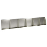 Mur oporowy 6 szt. 40 x 12 x 40 cm Stal nierdzewna srebrny