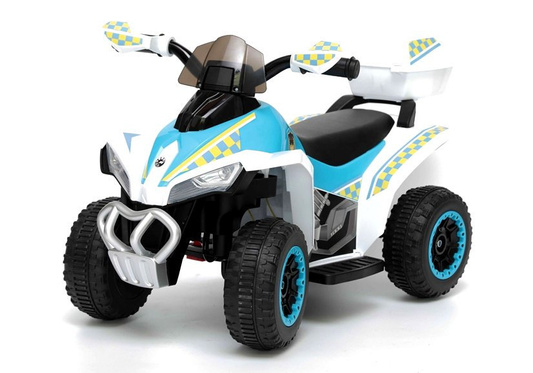 Quad na Akumulator GTS1188-A Światła LED Muzyka Schowek Biały Policyjny