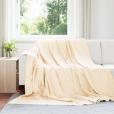 Koce narzutowe 6 pcs Kremowy 240 x 220 cm Polar