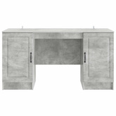 Biurko Betonowy szary 142,5 x 50 x 75 cm Drewno inżynieryjne
