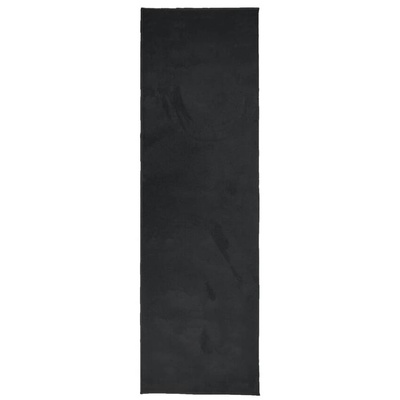 vidaXL Dywan OVIEDO z krótkim włosiem, czarny, 80x250 cm