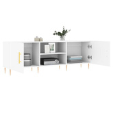 Szafka pod TV, biała, 150x30x50 cm, materiał drewnopochodny vidaXL
