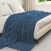 Koce narzutowe 6 pcs Granatowy 270 x 240 cm Polar