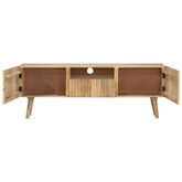 vidaXL Szafka pod TV, 140x30x49 cm, lite drewno mango