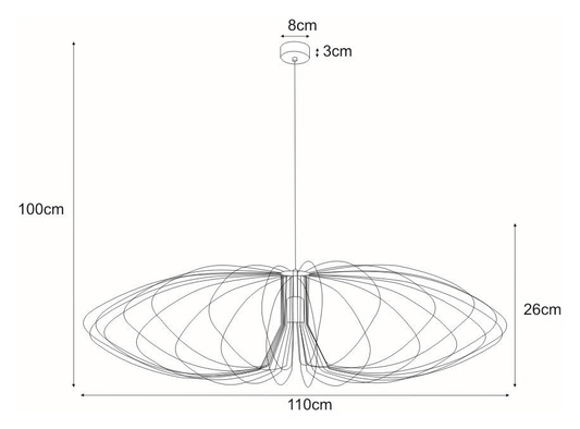 Lampa wisząca K-3408 czarna z serii TIZI KAJA