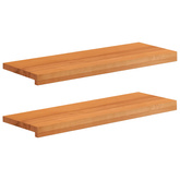 Nakładki na schody 2 szt. 80 x 25 x 2 cm Jasny Brąz