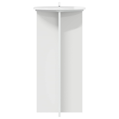 Stojak na rośliny 2 pcs Biały wysoki połysk 40 x 40 x 80 cm