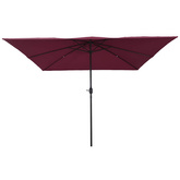 Parasolka ogrodowa Bordeaux Czerwony 295 x 295 x 245 cm