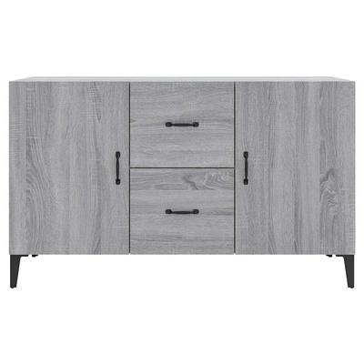 Komoda, szary dąb sonoma, 100x36x60 cm, materiał drewnopochodny