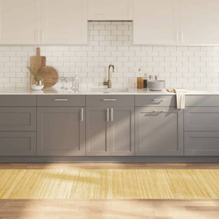 vidaXL Dywan prostokątny, jasny naturalny, 80x300 cm, bambusowy