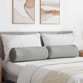 Poduszki Wałkowe 2 pcs Szary chmur ? 25 x 70 cm tkanina