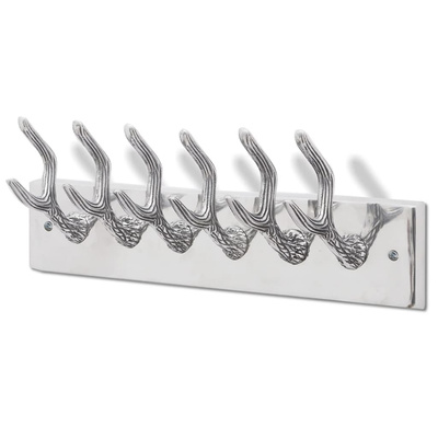 Wieszaki na płaszcze, 4 szt., srebrne, aluminiowe