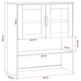 Klatka MOLDE Karmel 90 x 35 x 100 cm Lite drewno sosnowe