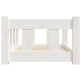 Legowisko dla psa, białe, 55,5x45,5x28 cm, lite drewno sosnowe vidaXL