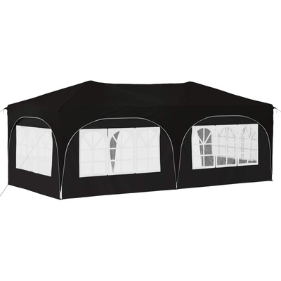 Namiot imprezowy rozkładany 575 x 288 x 245 cm Czarny