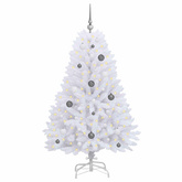 Sztuczna choinka Biały 80 x 80 x 150 cm PVC i Metal